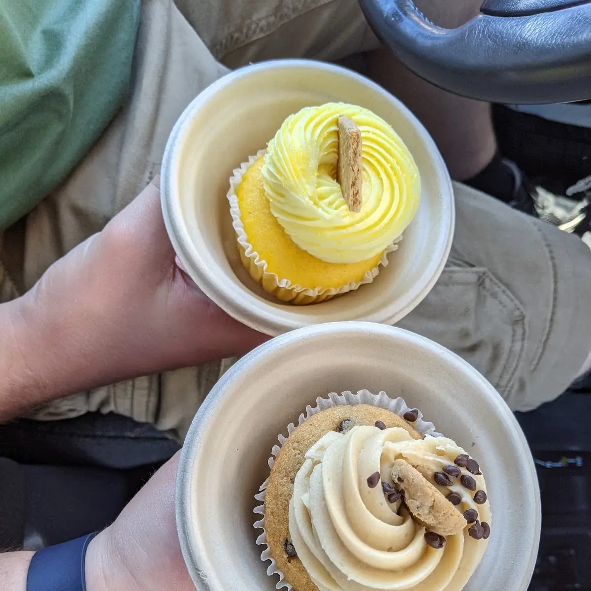 Cookie Dough Cupcake and Lemon Cupcake