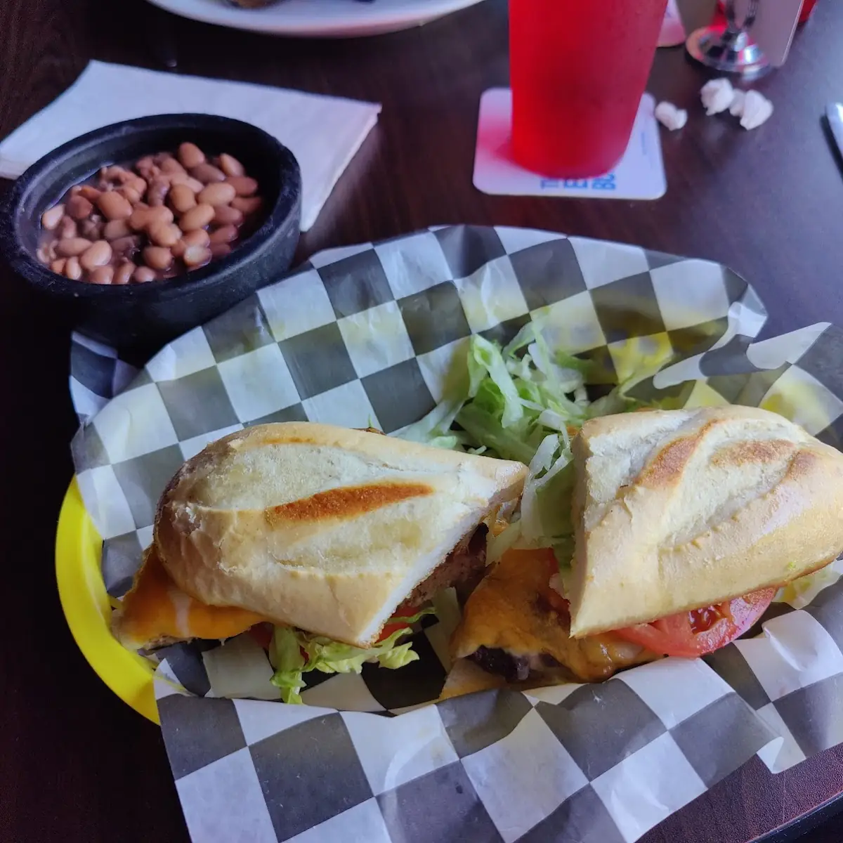 Cheese Burger and Fries