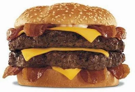 Double Cheese Burger with Bacon