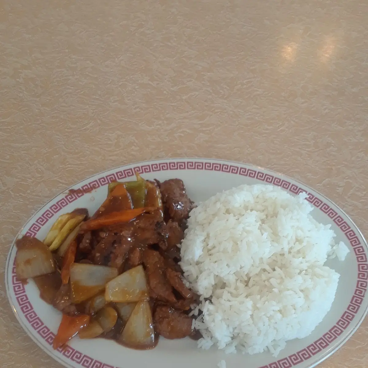 Mongolian Beef with Steamed Rice
