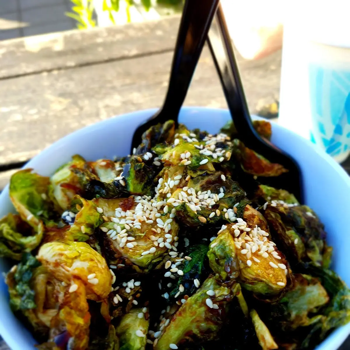 Flash Fried Brussels Sprouts