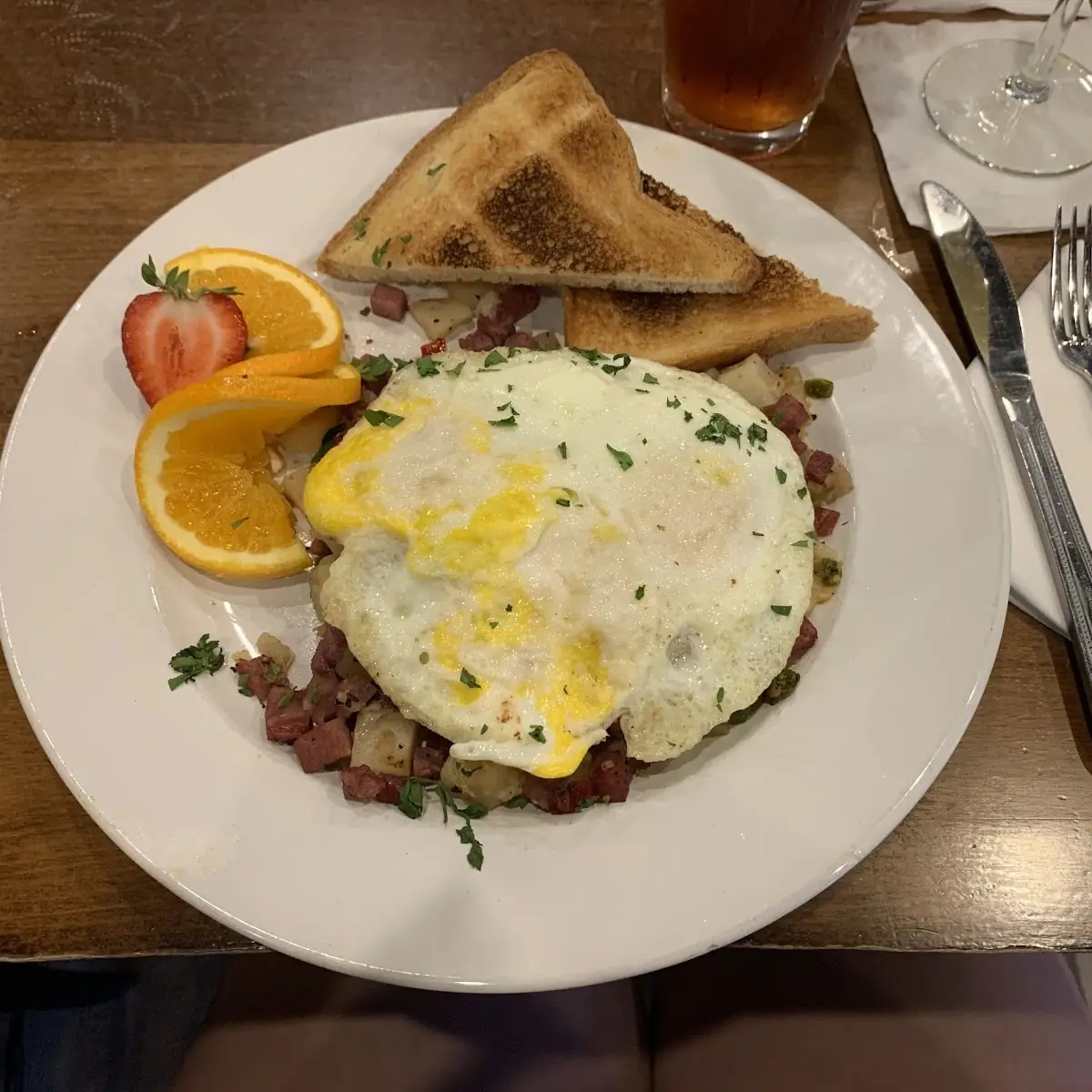 Homemade Corned Beef Hash & Eggs