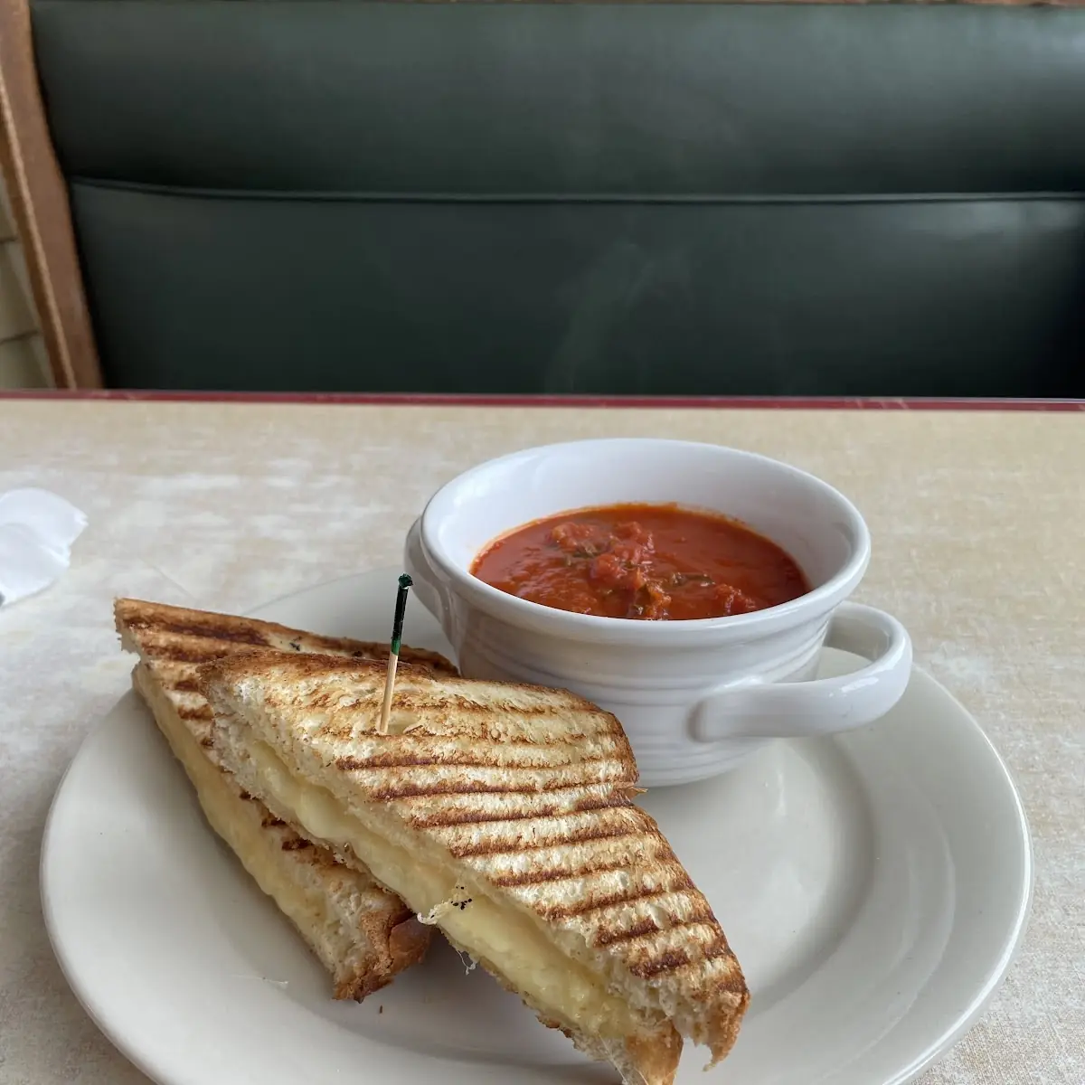 Grilled Cheese and Tomato Basil Soup