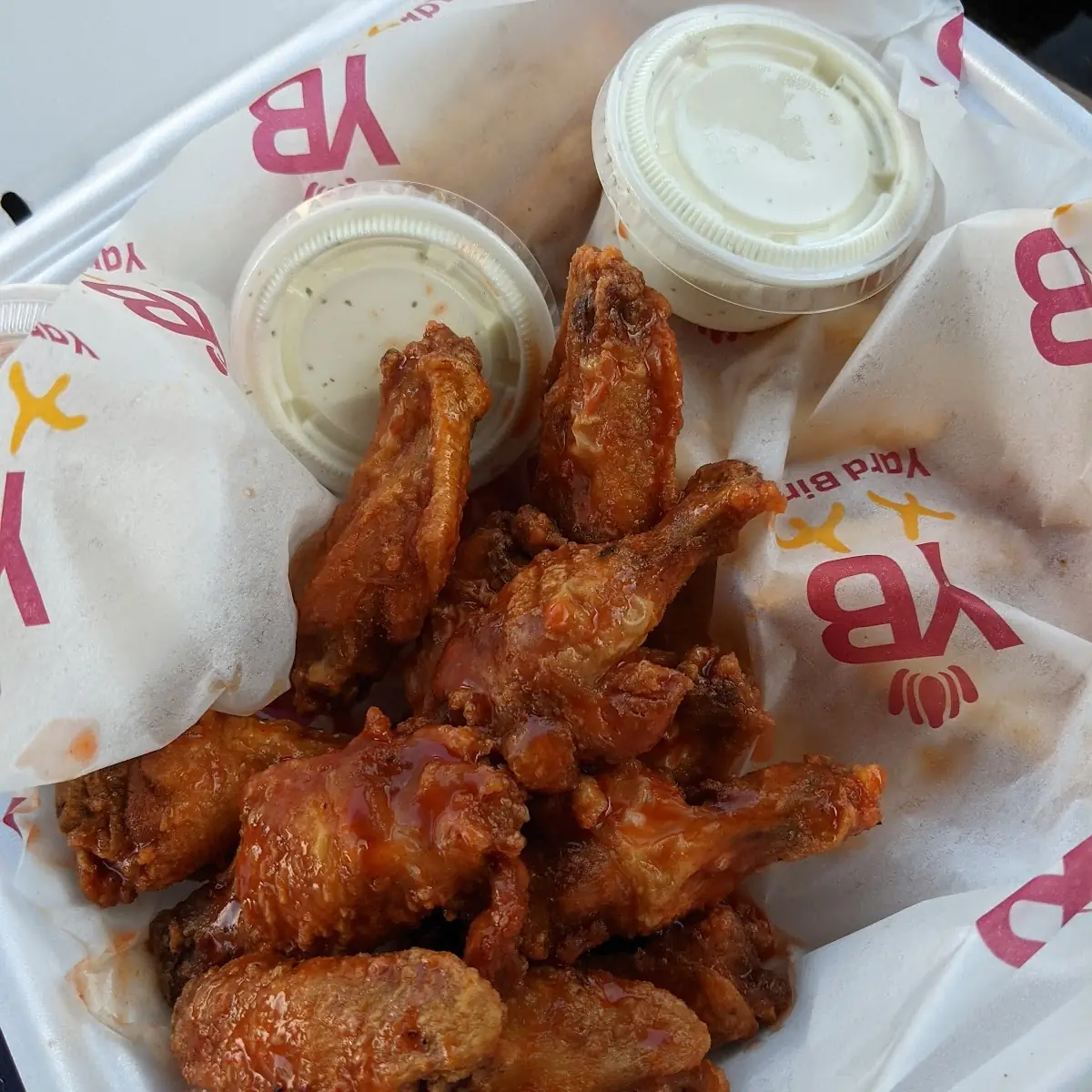 Chicken Wings with Fries