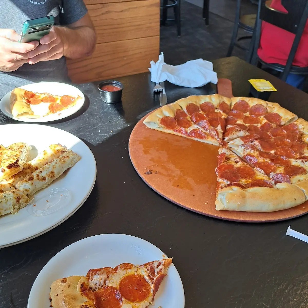 Pepperoni Stuffed Crust Pepperoni Pizza