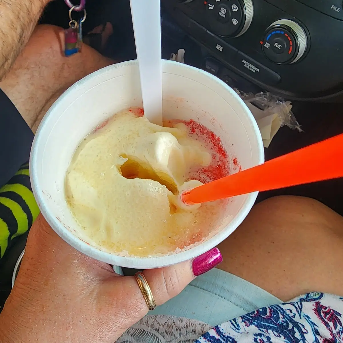 Strawberry Shortcake Snowball Slush Float