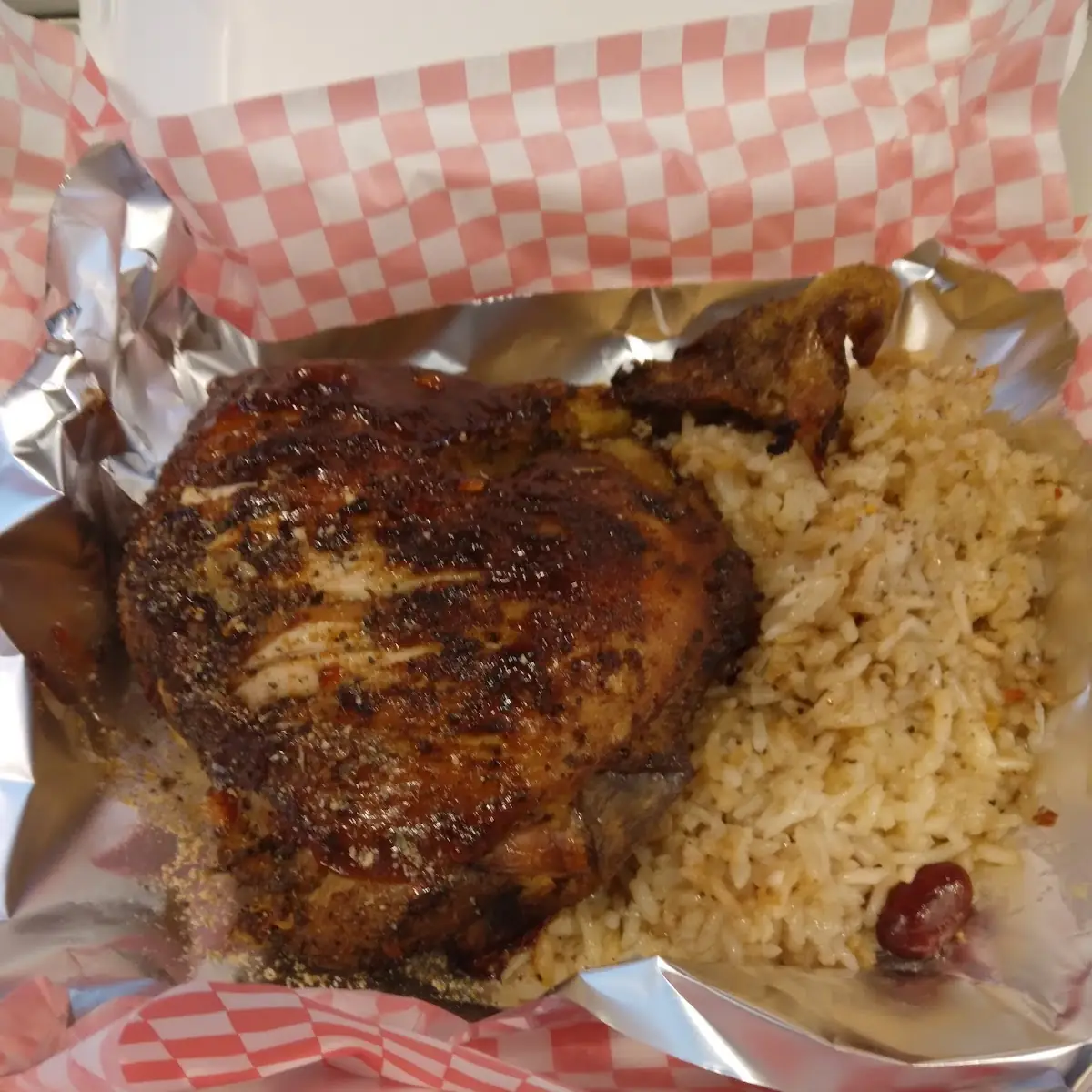Jamaican Jerk Chicken w Red Beans and Rice Special Sometimes