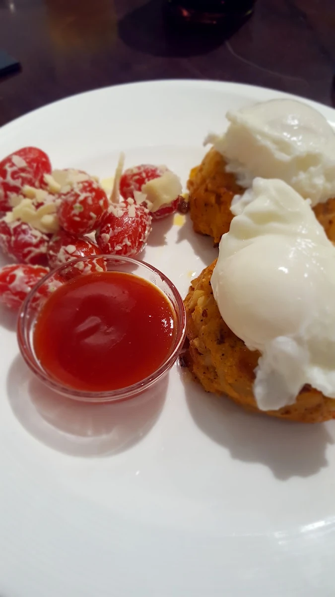 Poached Eggs over Hash Browns
