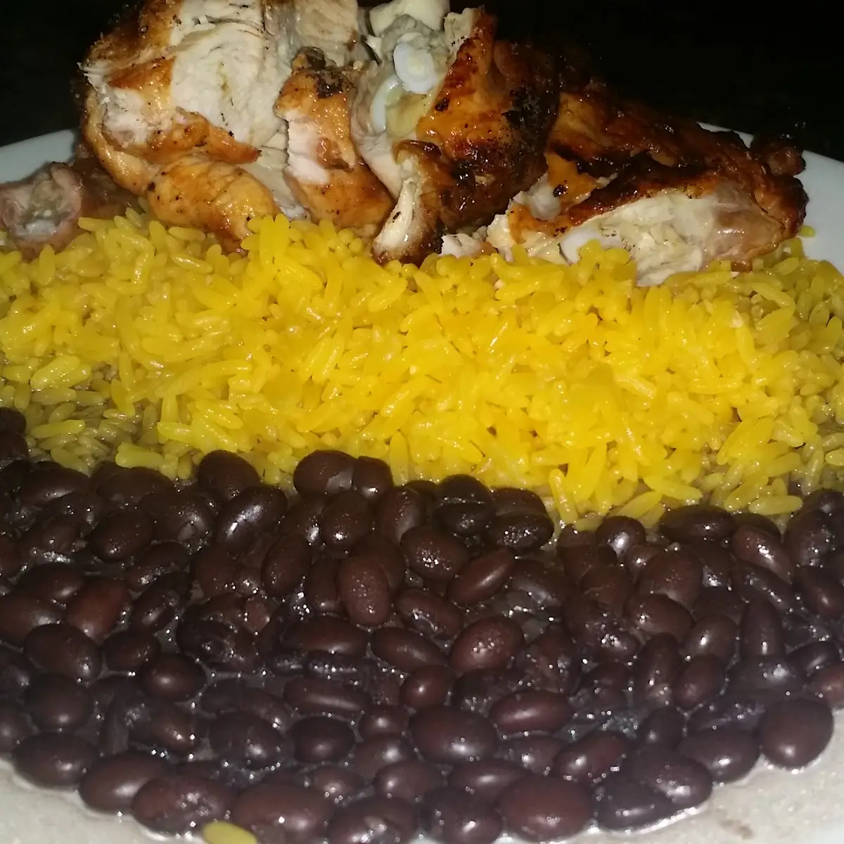 Chicken Yellow Rice and Black Beans