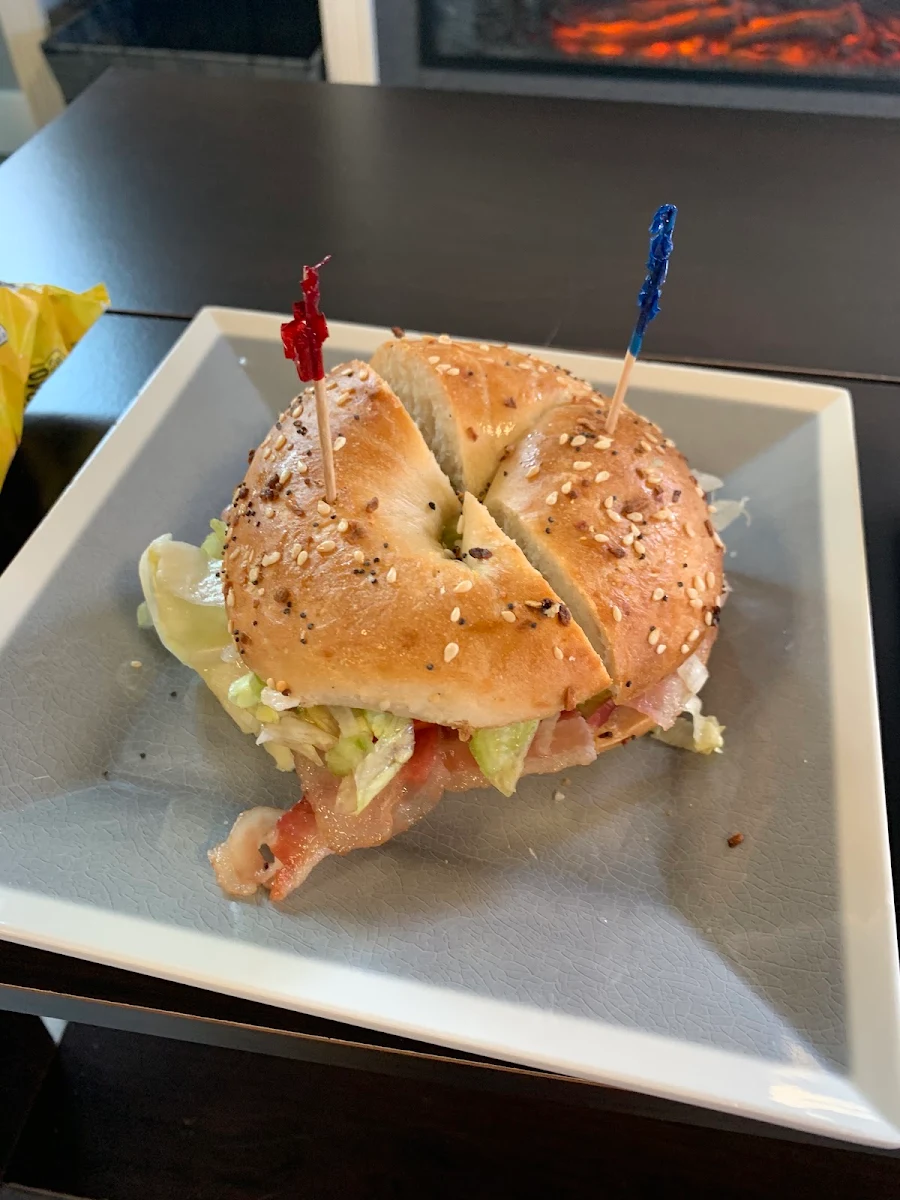 blt on an Everything Bagel