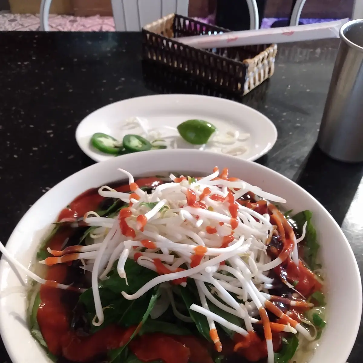 Meat Ball Pho with Extras