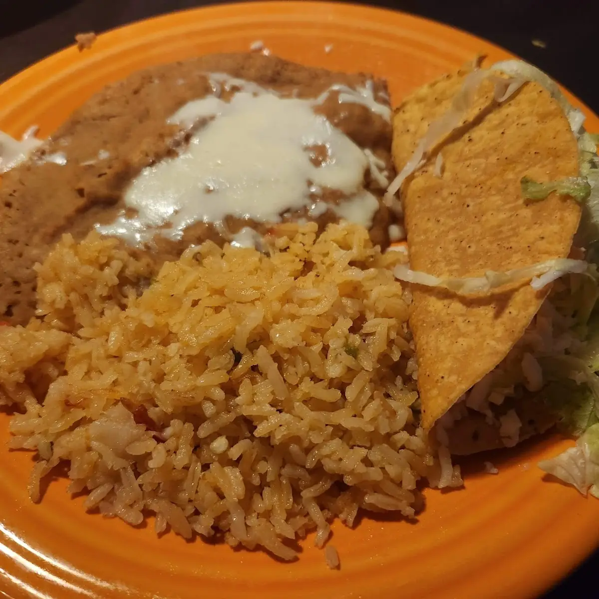 Cheese Burrito Bean Taco Rice & Beans