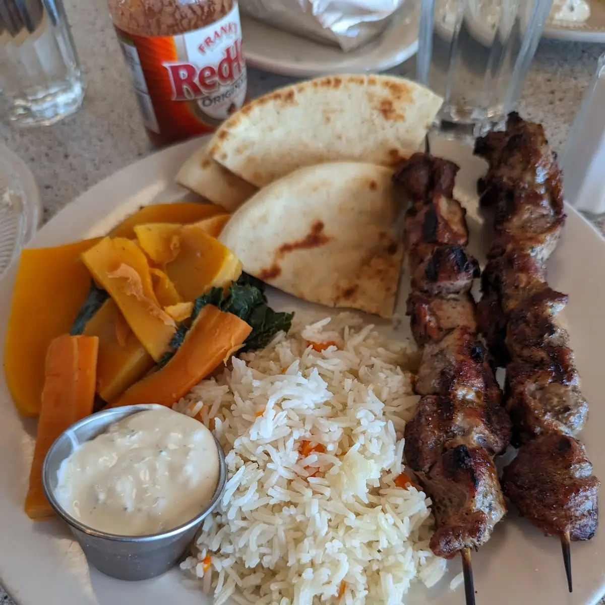 Chicken Souvlaki Platter