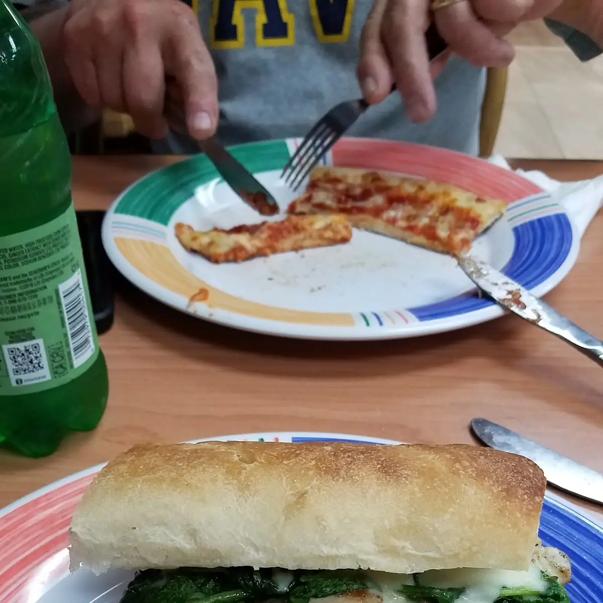 Grilled Chicken with Provolone and Garlic Spinach