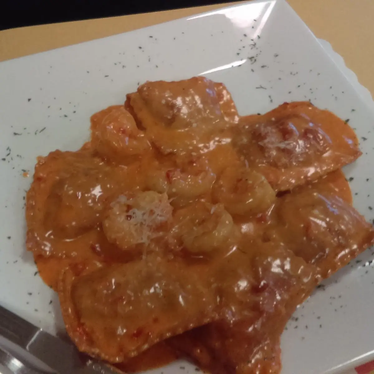 Lobster Ravioli with Grilled Shrimp
