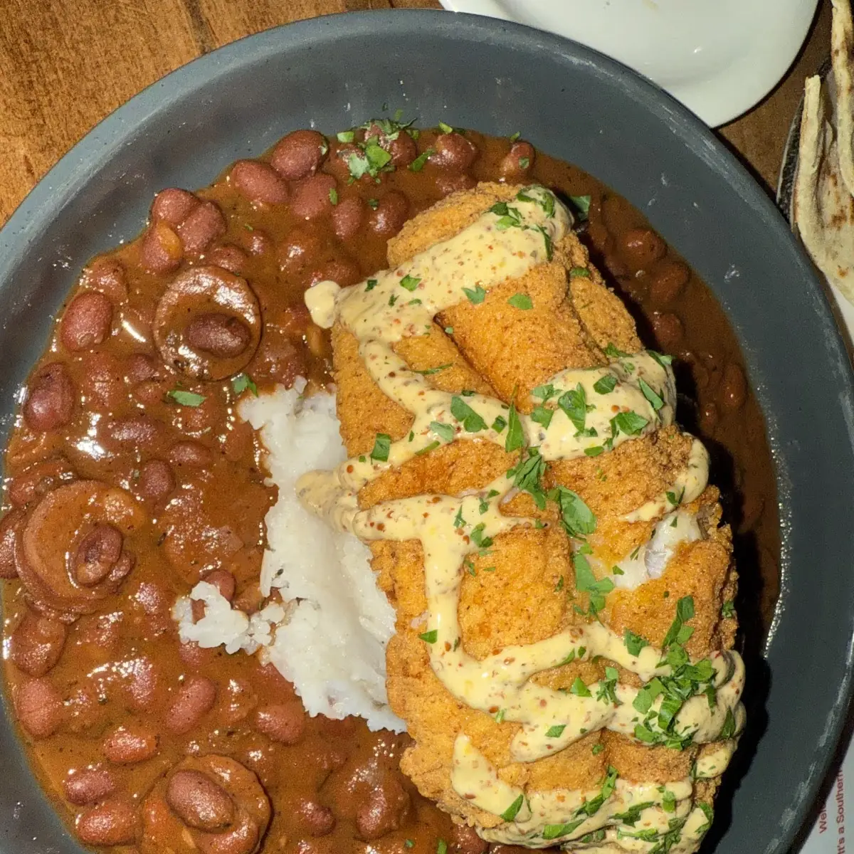 Fried Fish over Grits