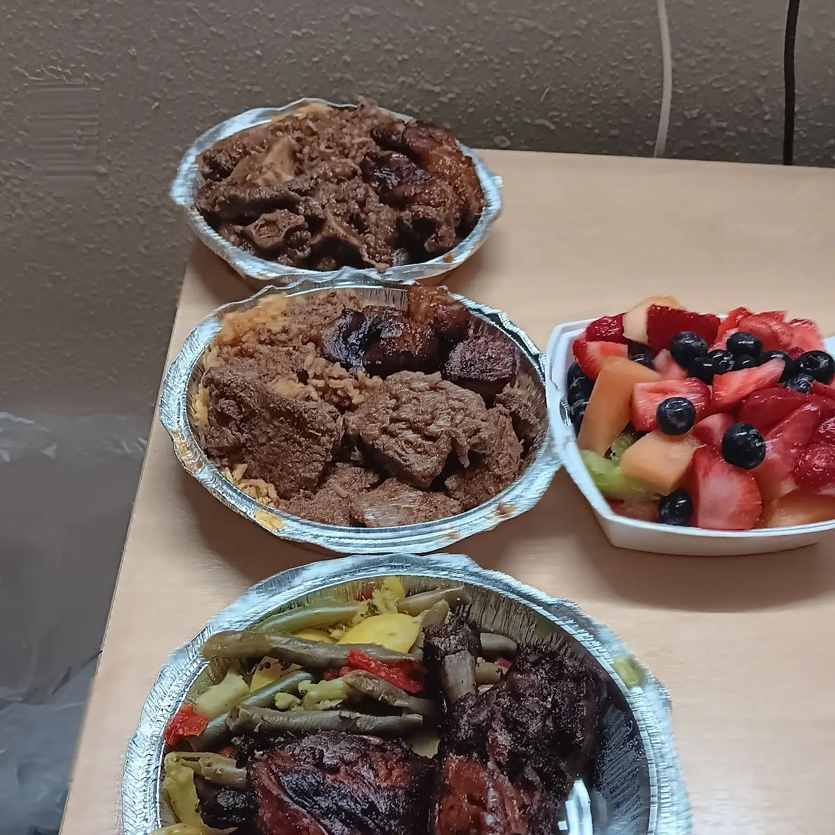 Beef Stew and Rice Pilaf