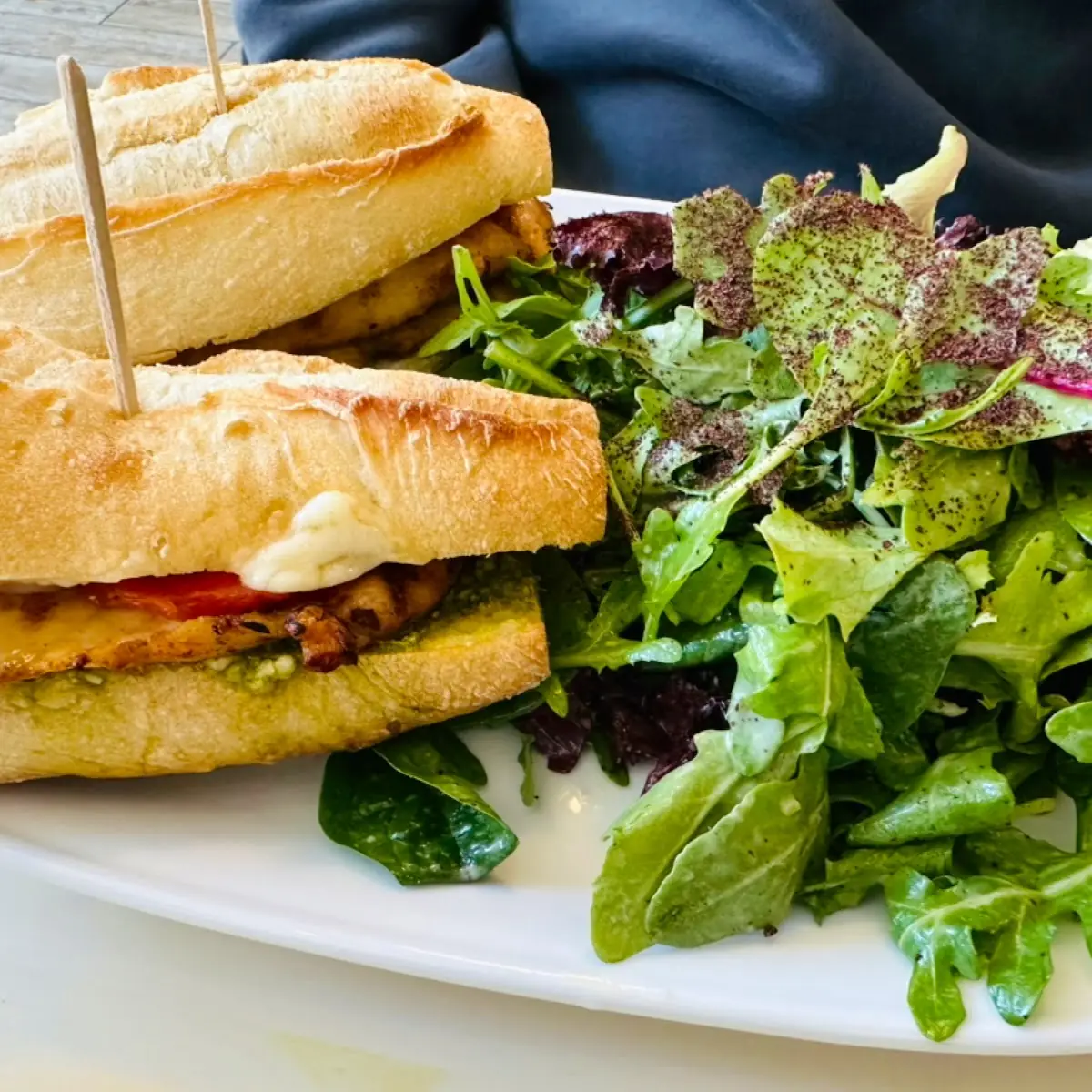 Grilled Chicken Pesto on Ciabatta
