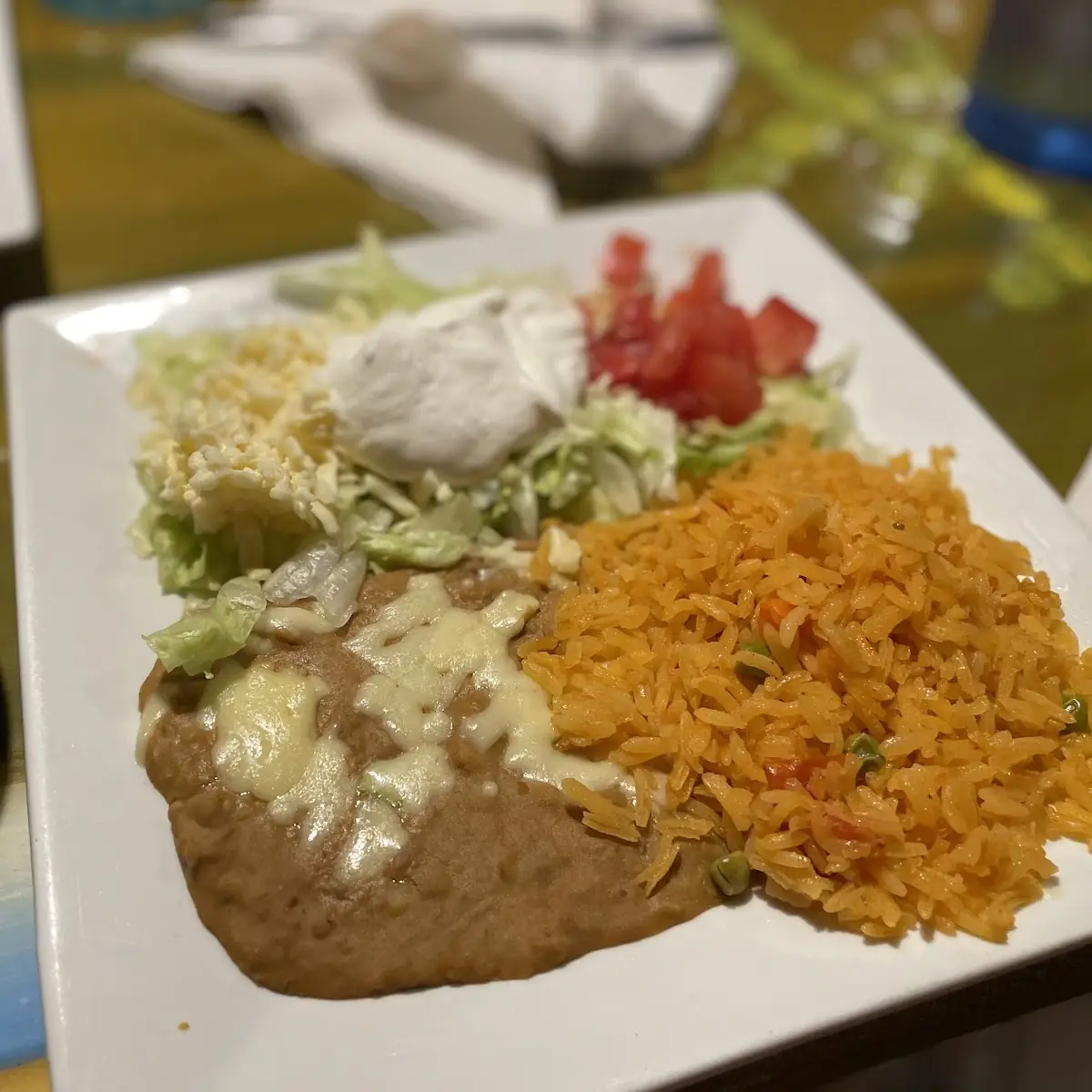 Rice Refried Beans and Guacamole