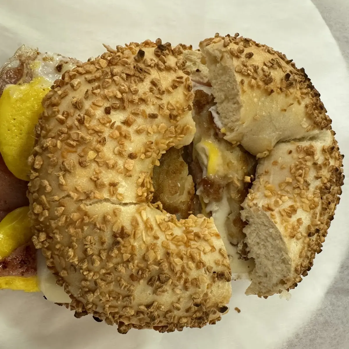 Ham Egg and Cheese Or