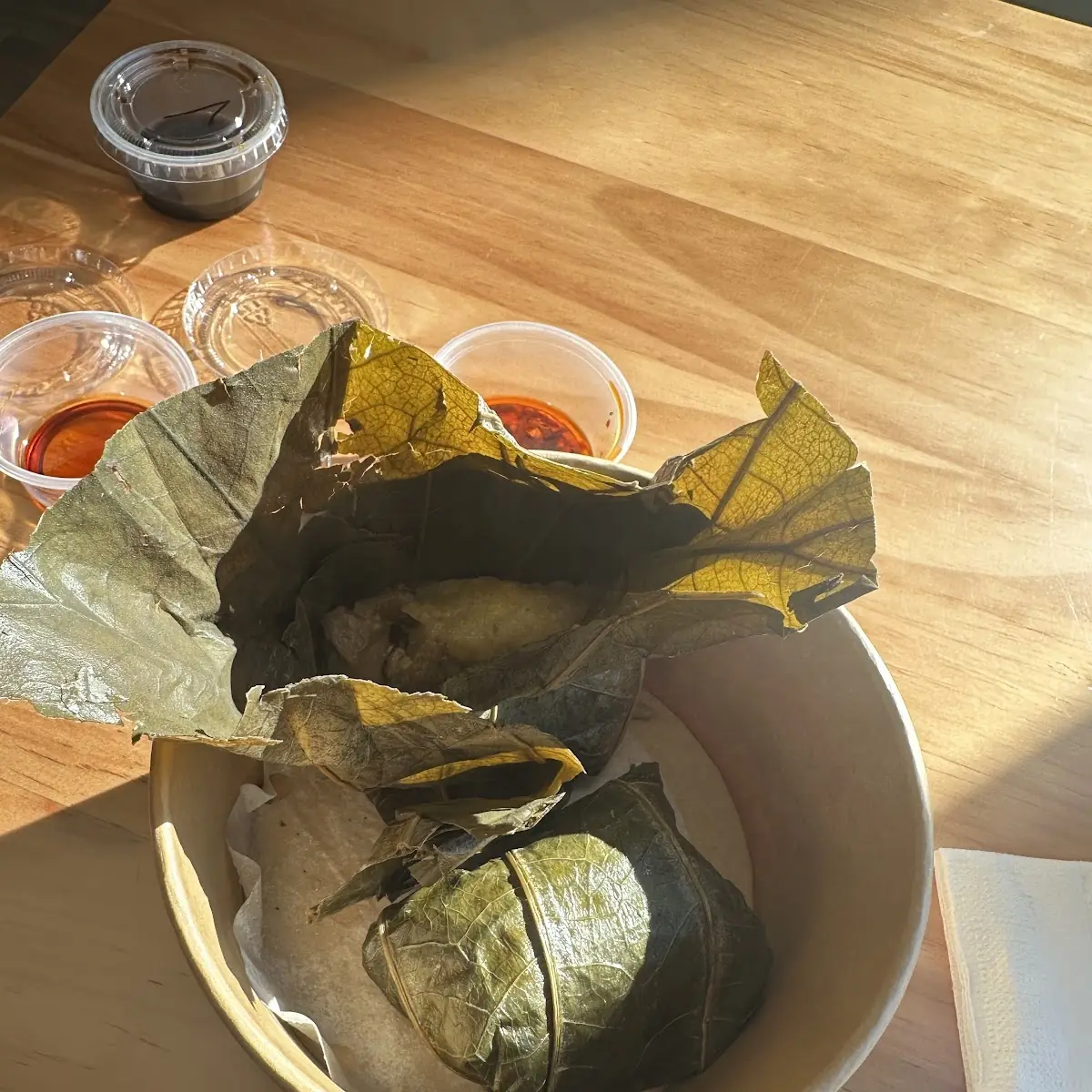 Steamed Sticky Rice in Lotus Leaf