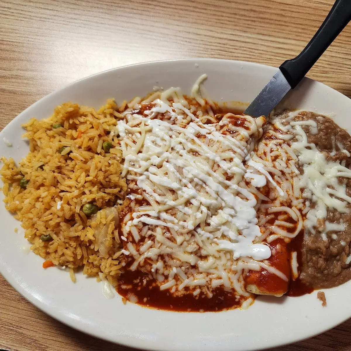 World Famous Chili Verde Burrito Combination
