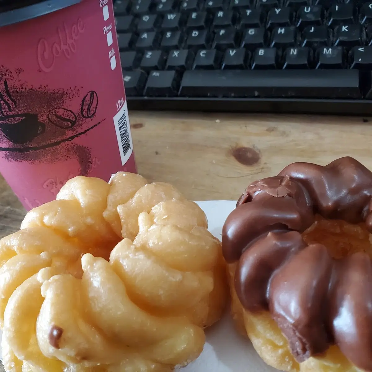 Glazed Donuts Chocolate and Plain