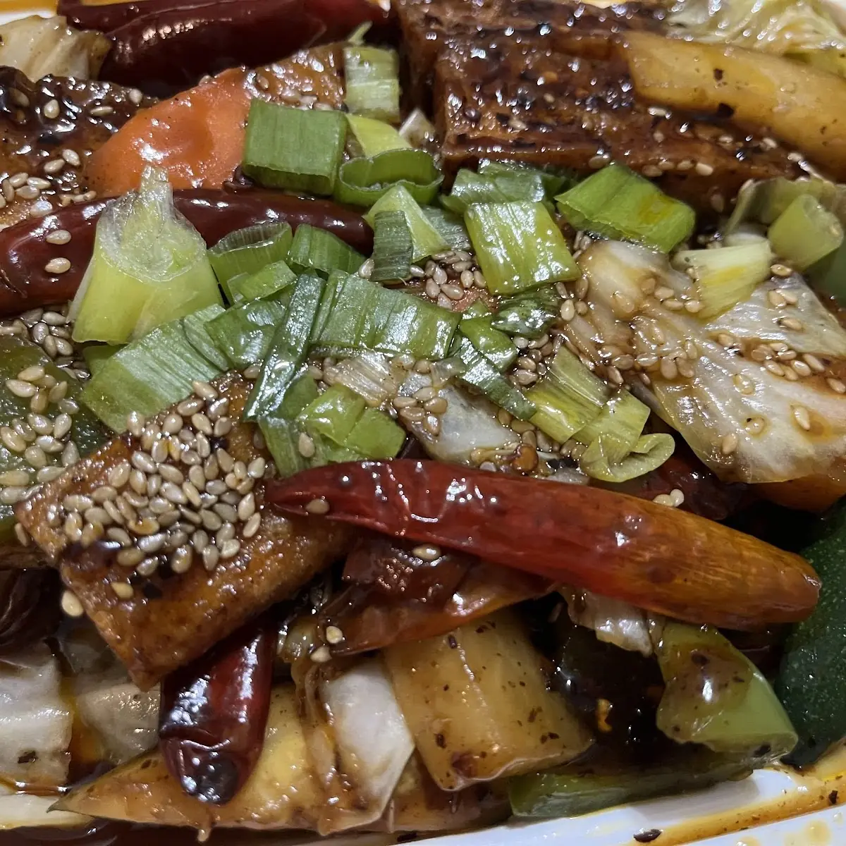 Spicy Tofu with Mixed Vegetables