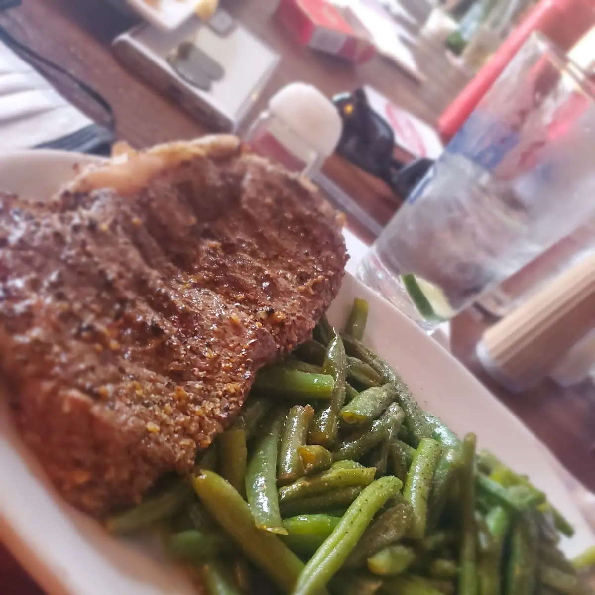 Steak Dinner Double Green Beans