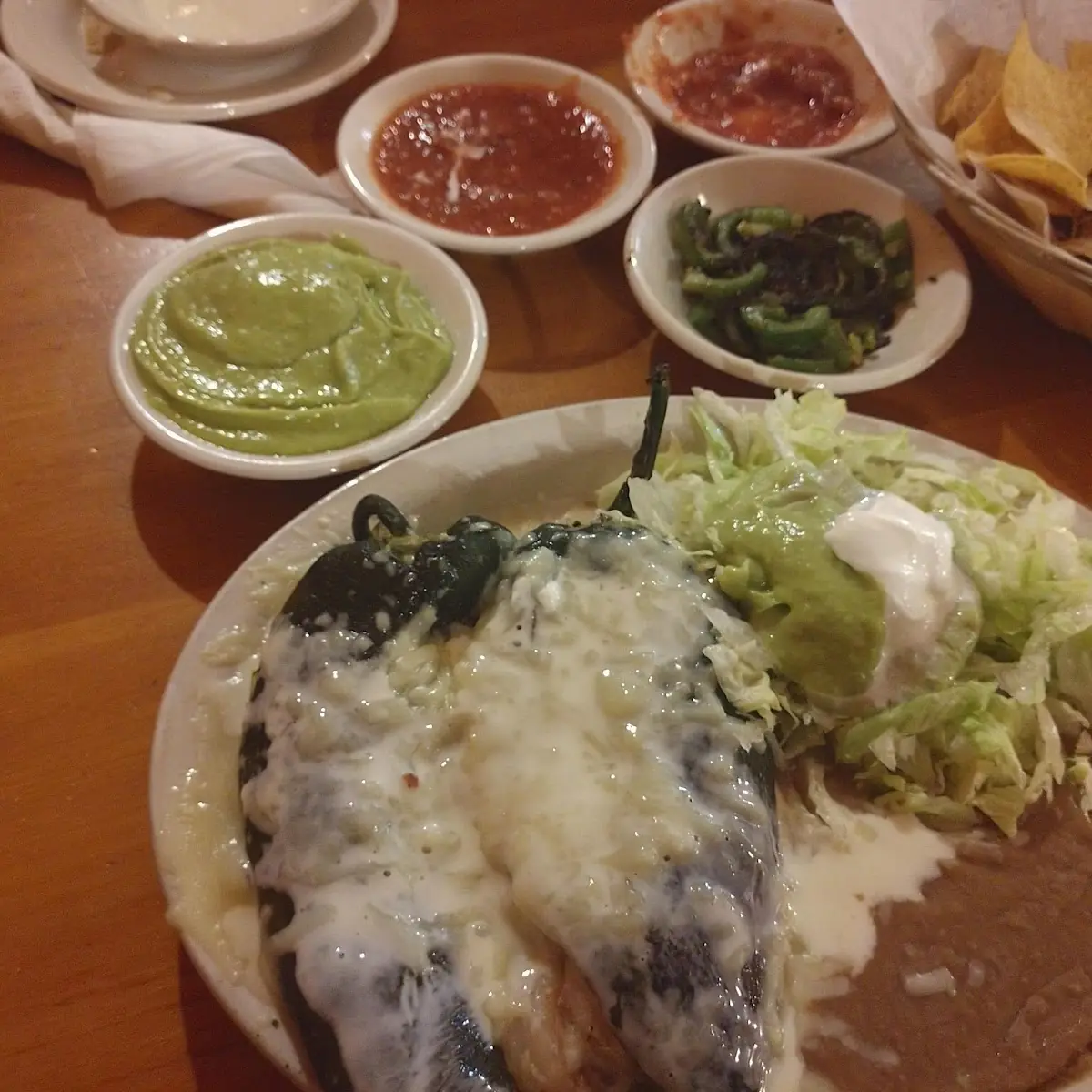 #9 Chile Relleno, Burrito, and Beans