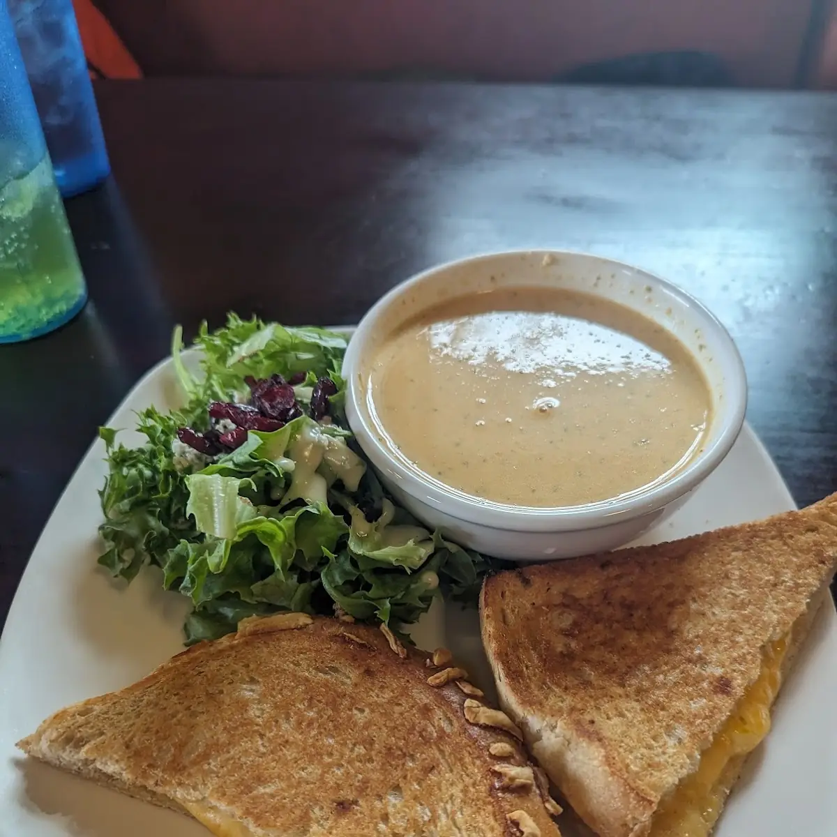 Broccoli Cheddar Soup and Grilled Cheese Sandwich Combo