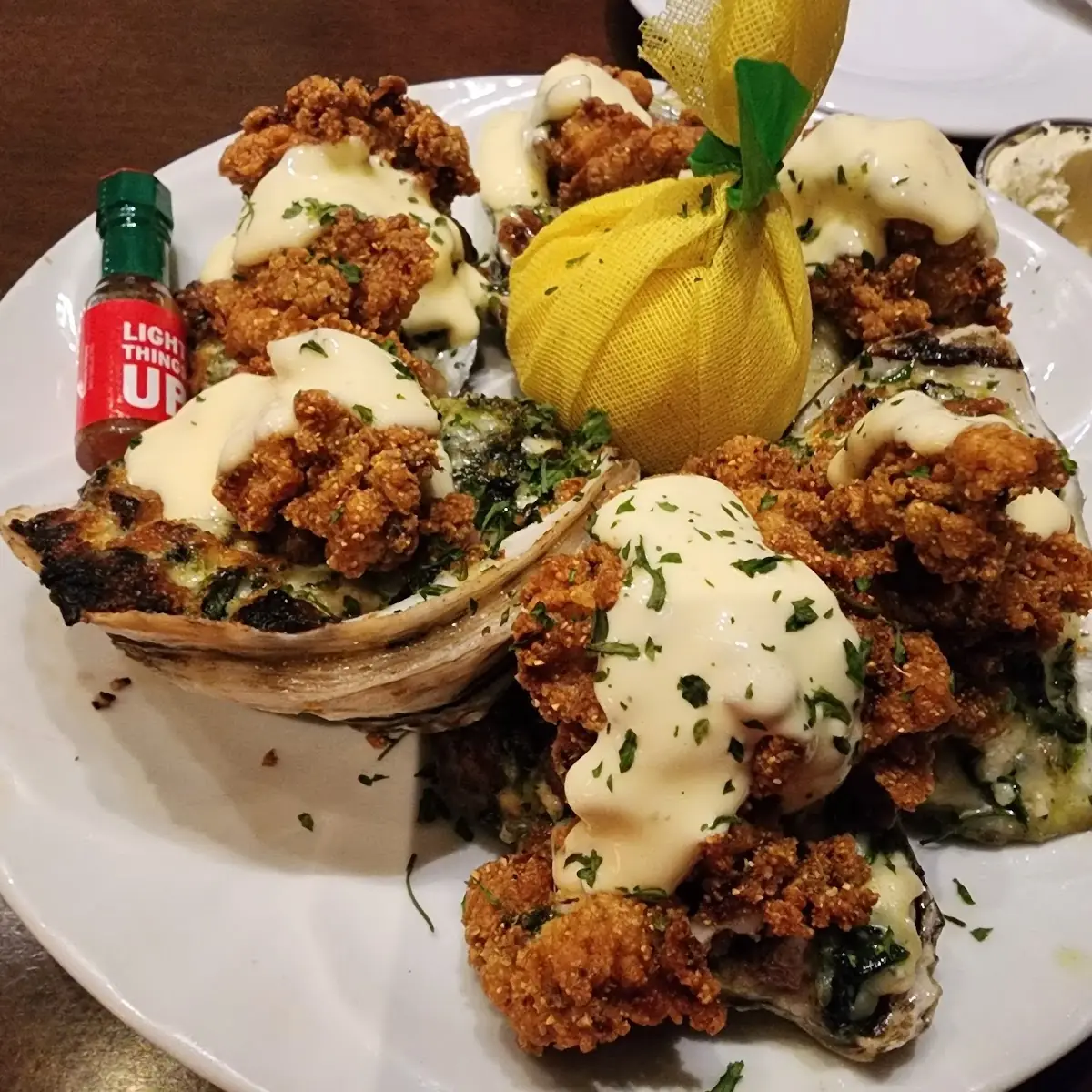 Fried Oysters Rockefeller