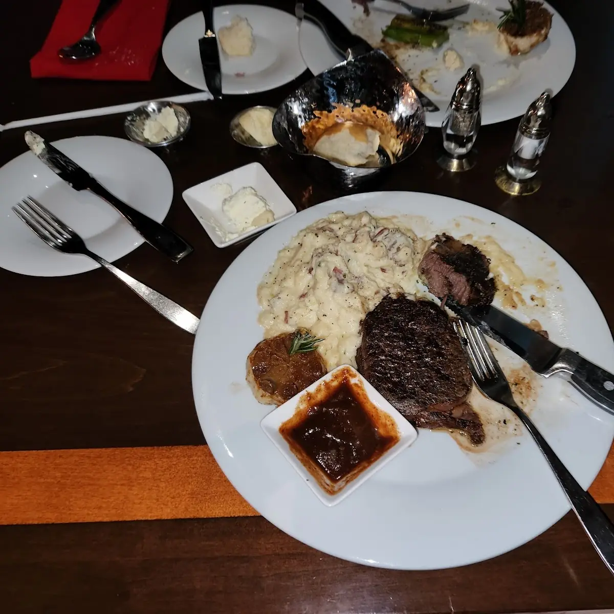 Ribeye Steak and Garlic Mashed Potatoes