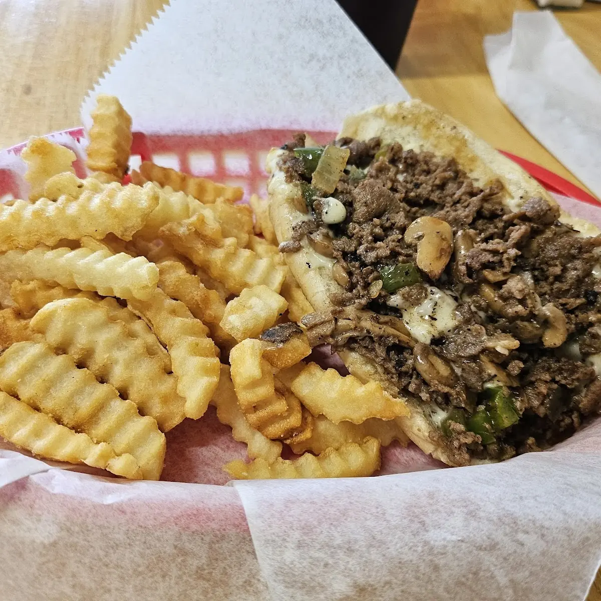 Philly Cheese Steak Sandwich Fries
