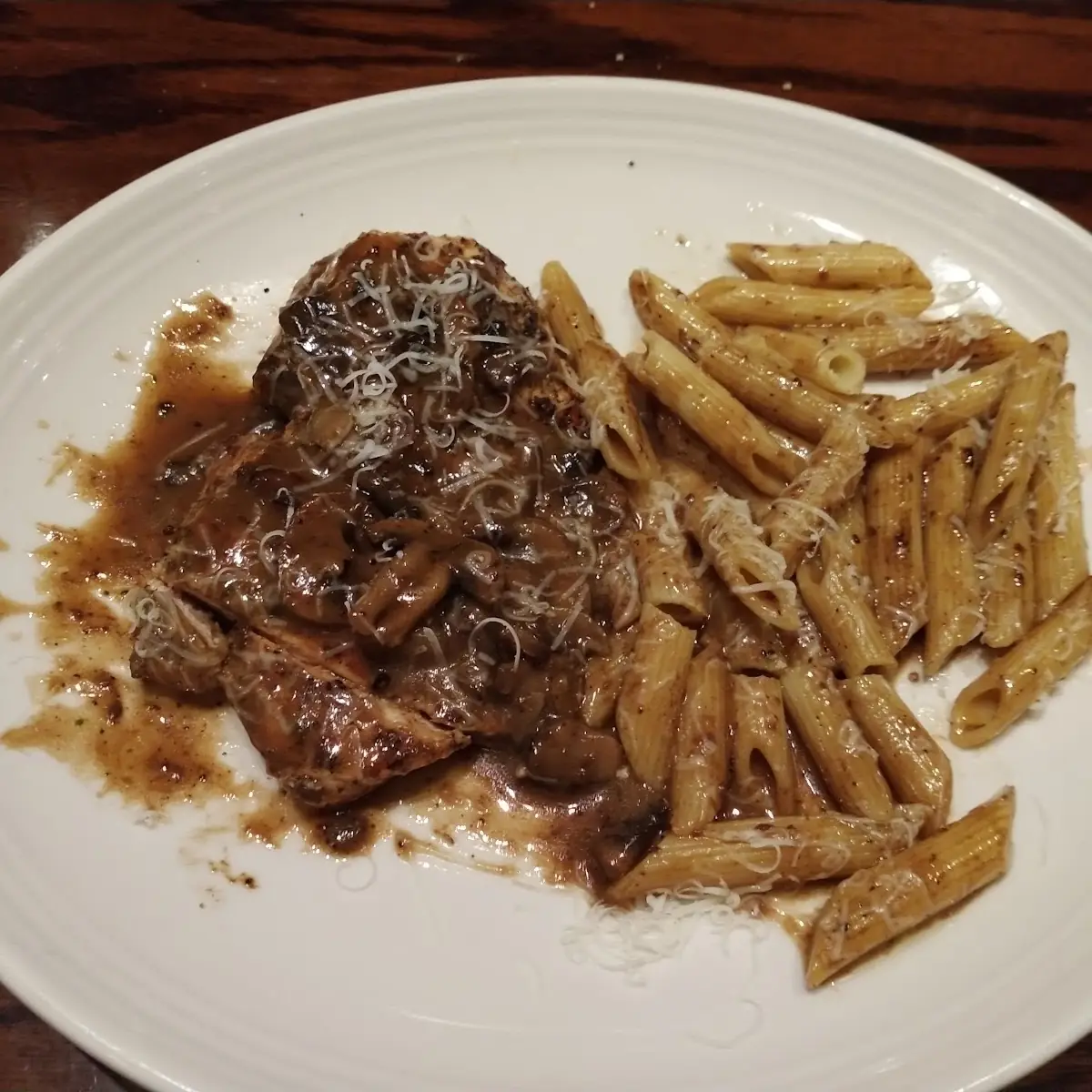 Marsala Chicken with Penne Pasta