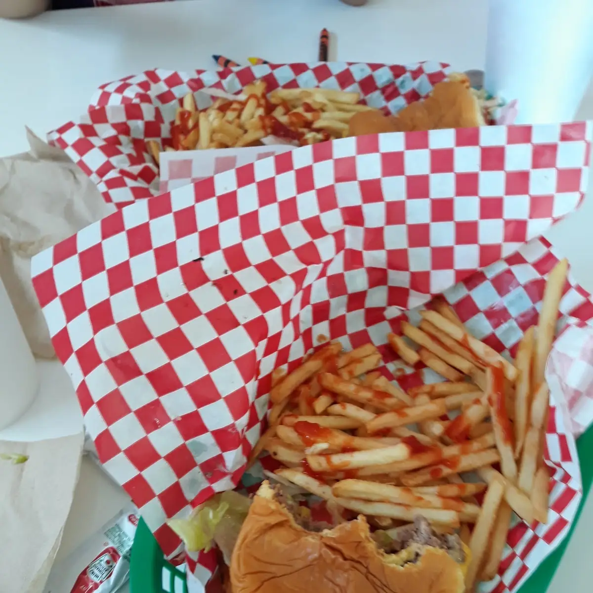 Double Cheeseburger and Fries