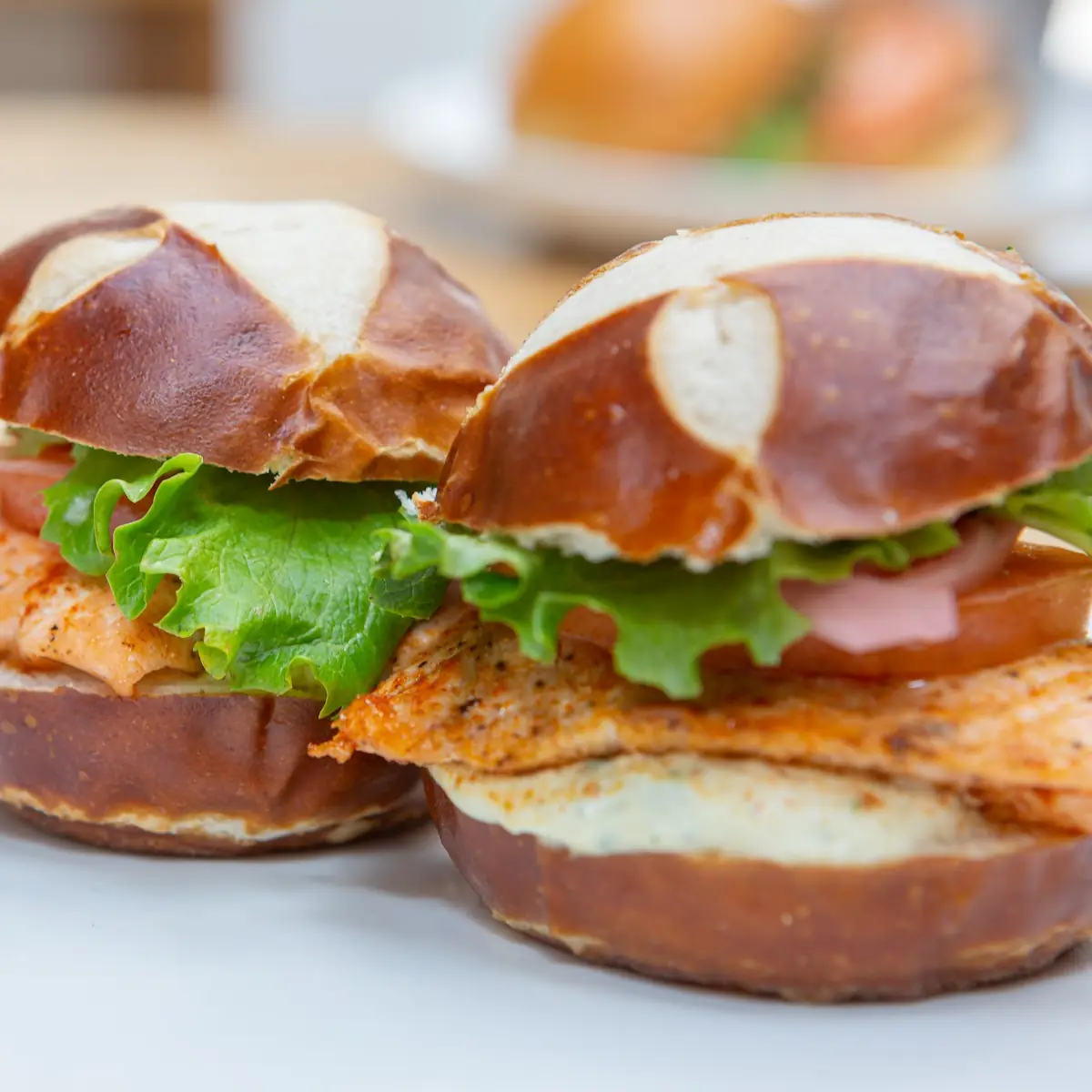 Blackened Salmon Burger