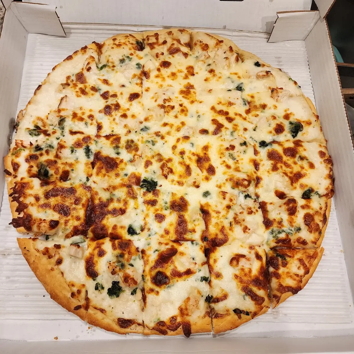 Chicken Alfredo Pizza