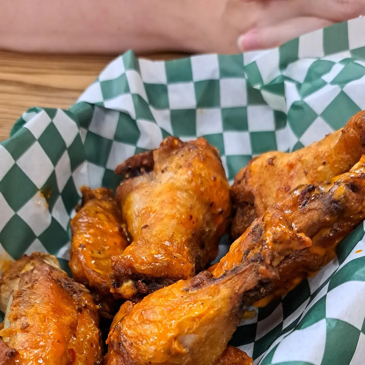 Stinging Honey Garlic Wings