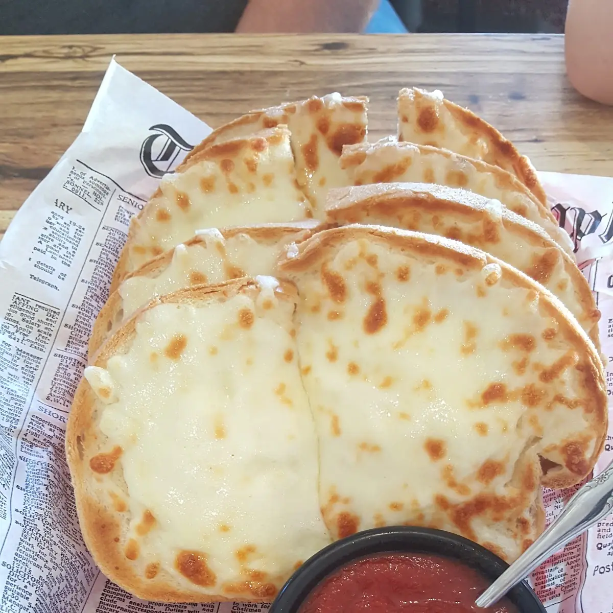 Garlic Cheese Bread and Pizza Sauce