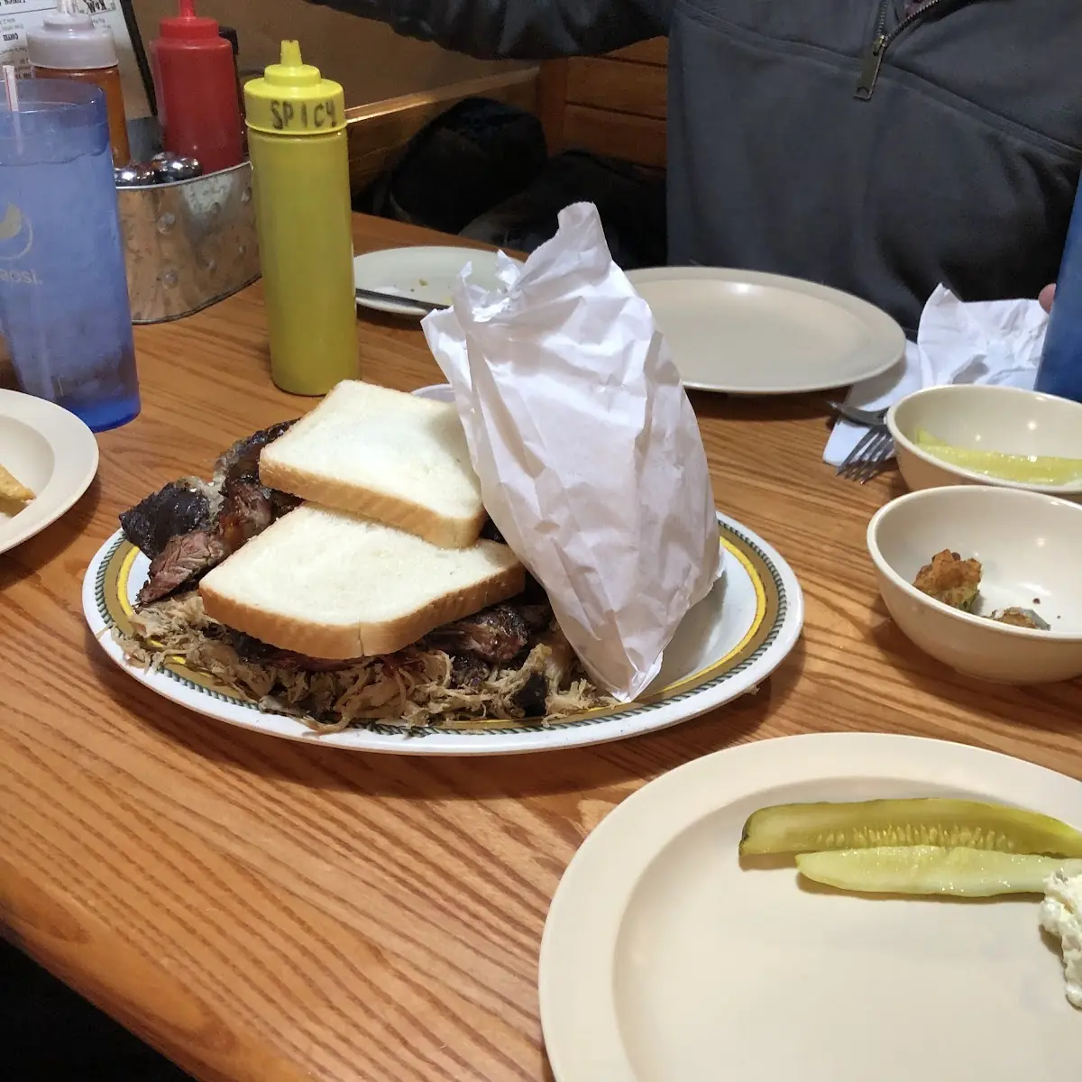 Burnt Ends and Pulled Pork Sandwich