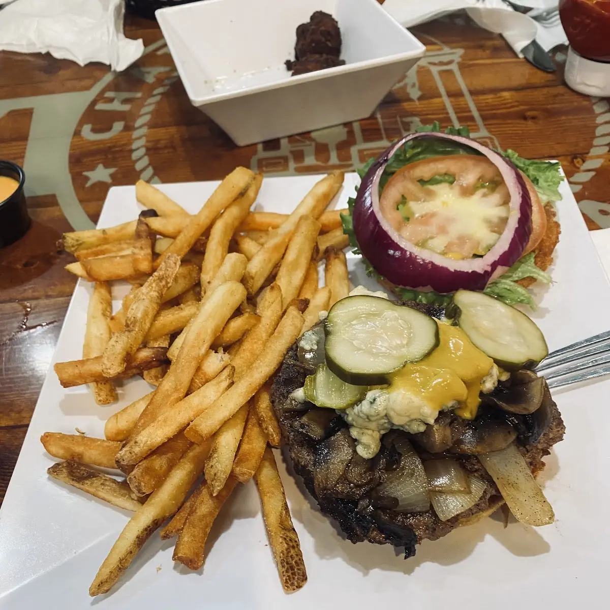 Black Bean Burger Fries