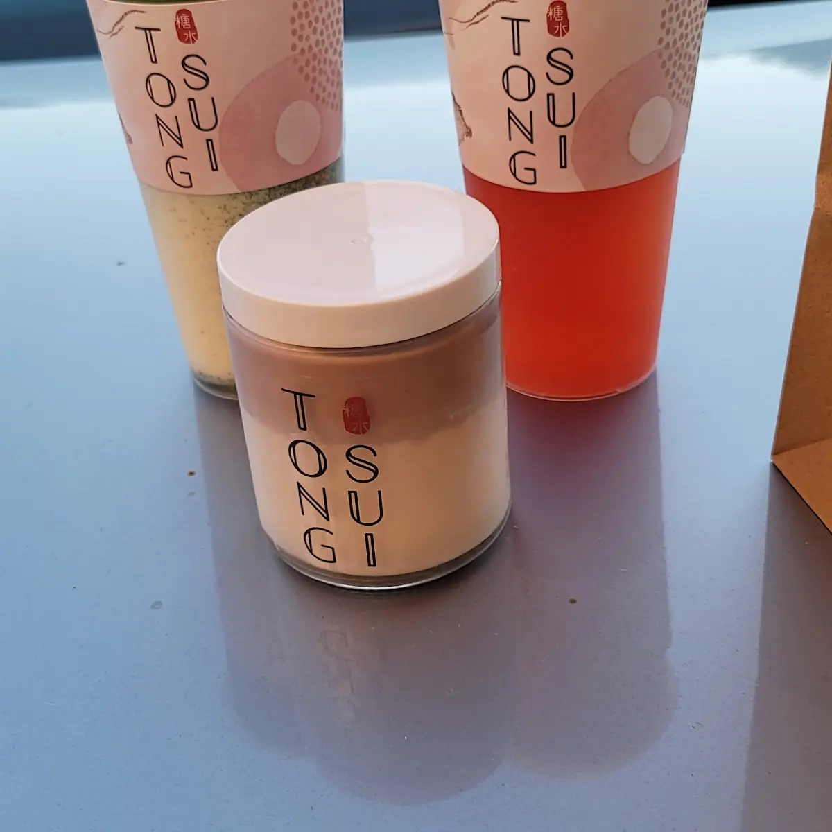 Matcha Latte Watermelon Smoothie and Chocolate Pudding