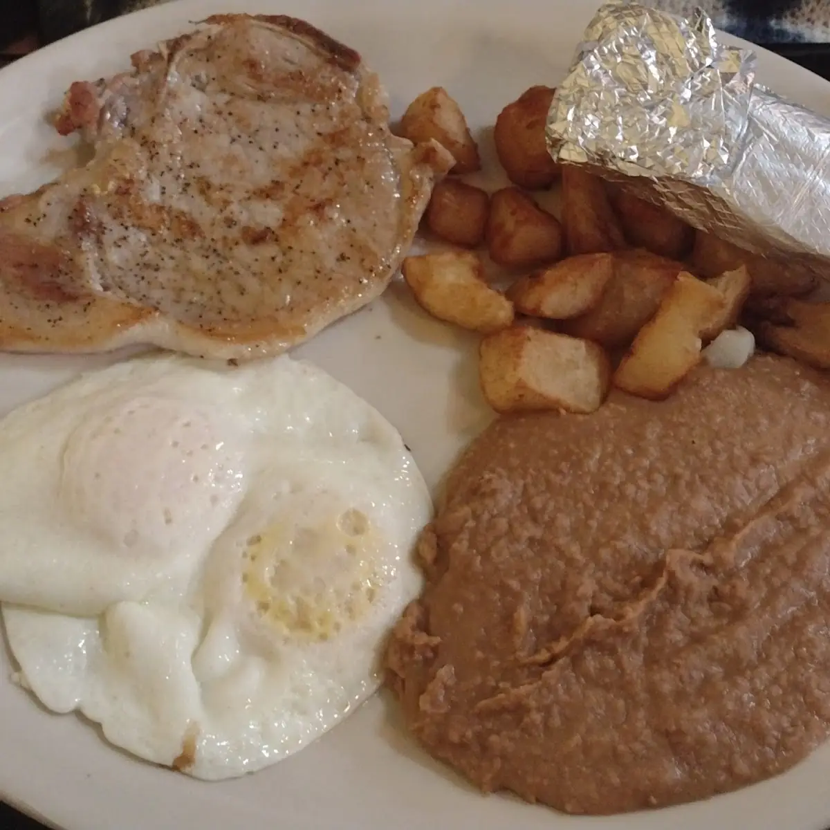 Pork Chop Breakfast Plate