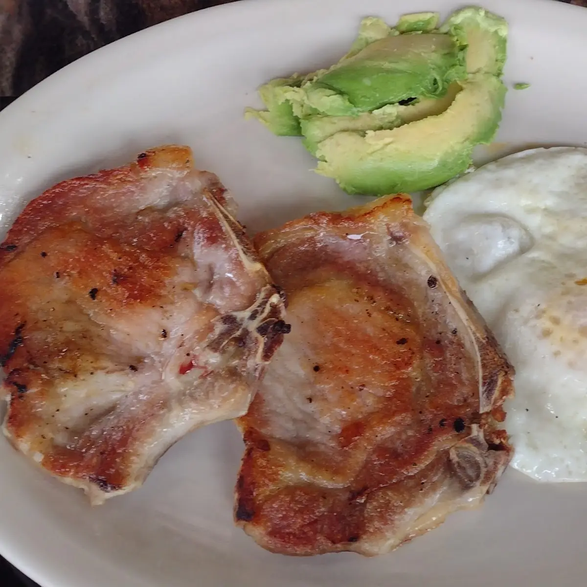Pork Chops w Eggs