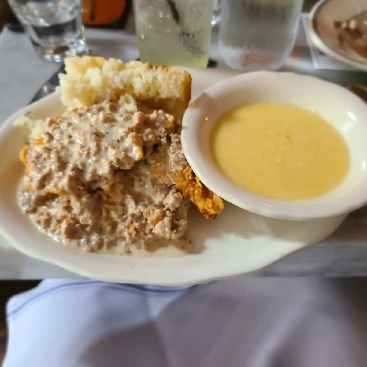 Sausage Gravy Smothered Chicken