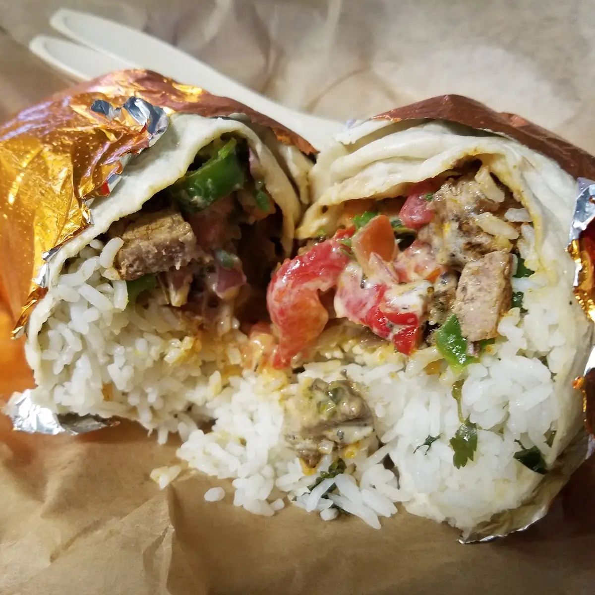 Adobo Chicken Burrito