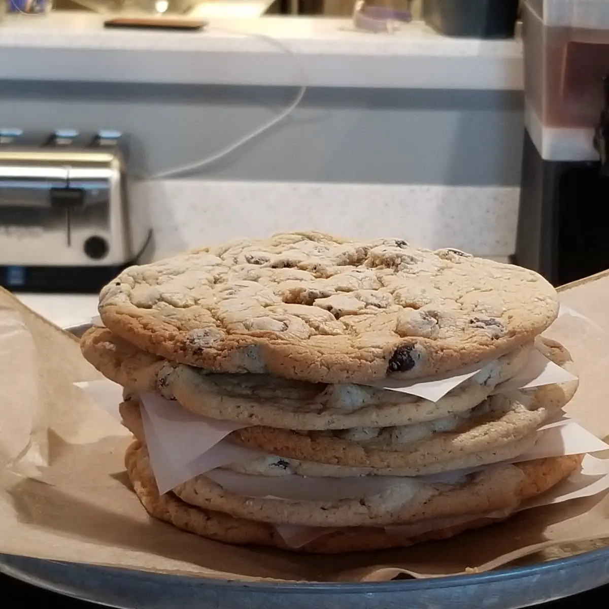 Plate Size Chocolate Chip Cookie