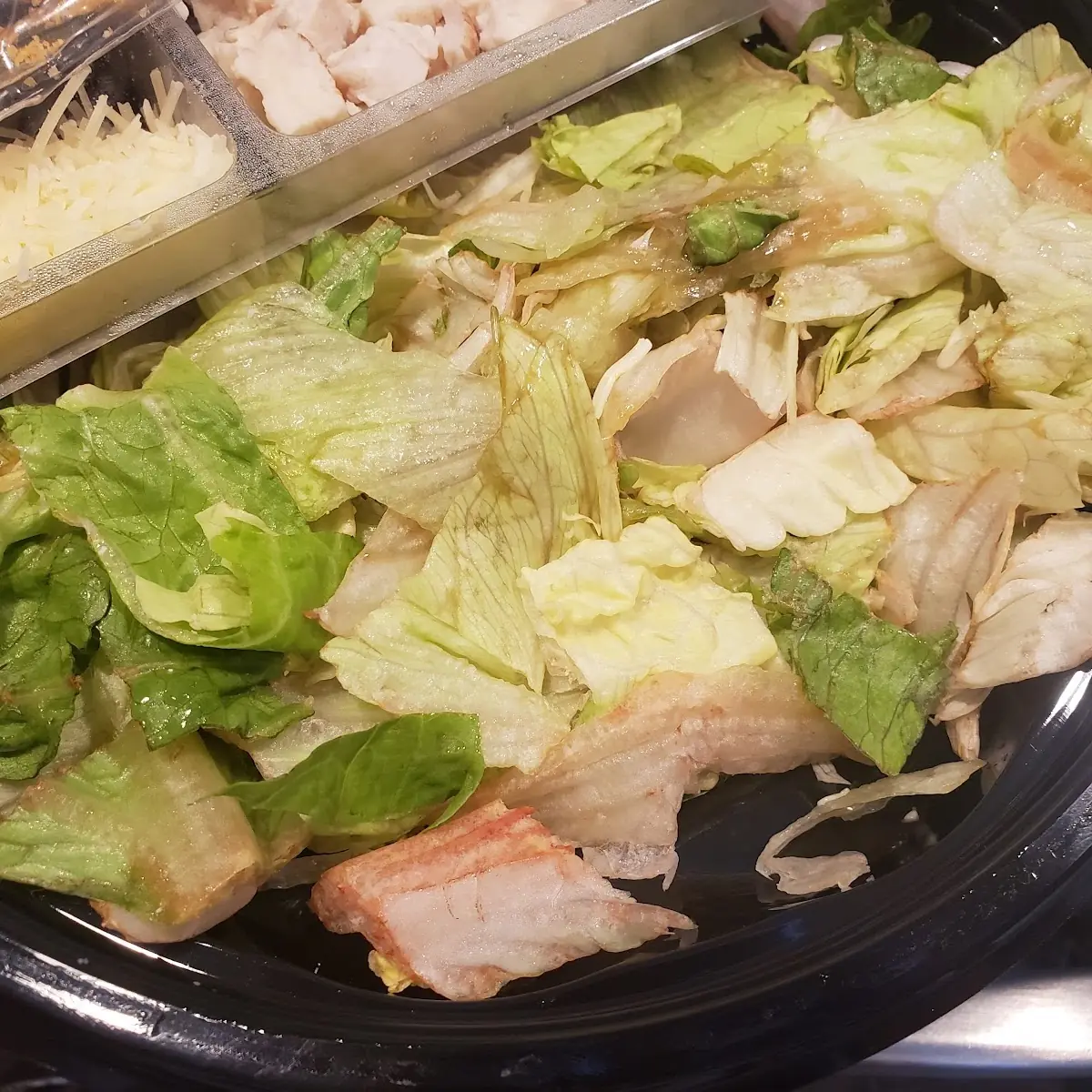 Chicken Caesar Salad Brown and Slimy