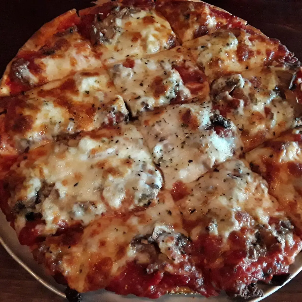 Sausage and Mushroom Pizza